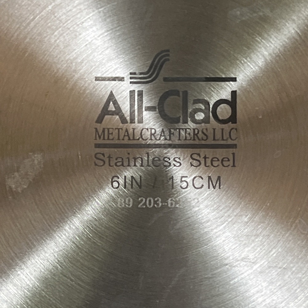 All-Clad 6"  Mini Gratin Pan x2 Double Handle Stainless Steel Oven Broiler Safe - Picture 8 of 13